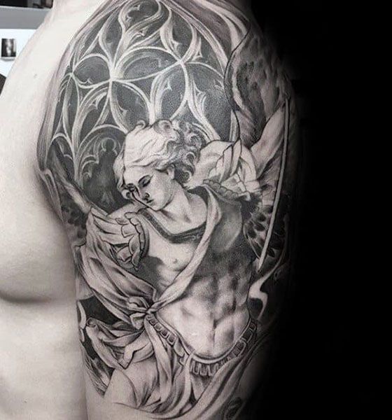 Best Angel Tattoo on Sleeve