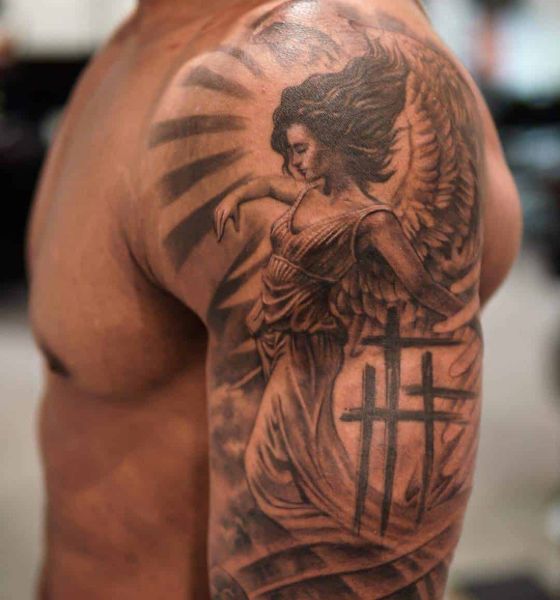 15 of the best guardian angel tattoo designs and ideas that everyone should  try  YENCOMGH