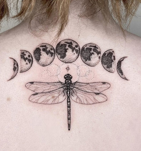 Dragonfly Tattoo on Back