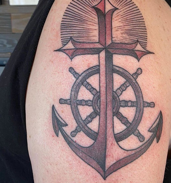 Eternity Anchor Tattoo Idea