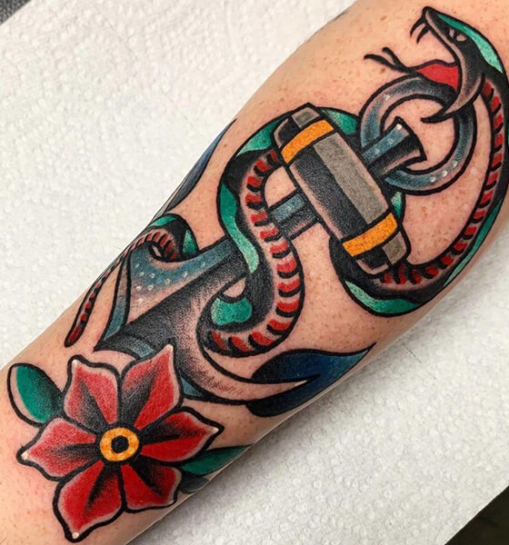 Eternity Anchor Tattoo