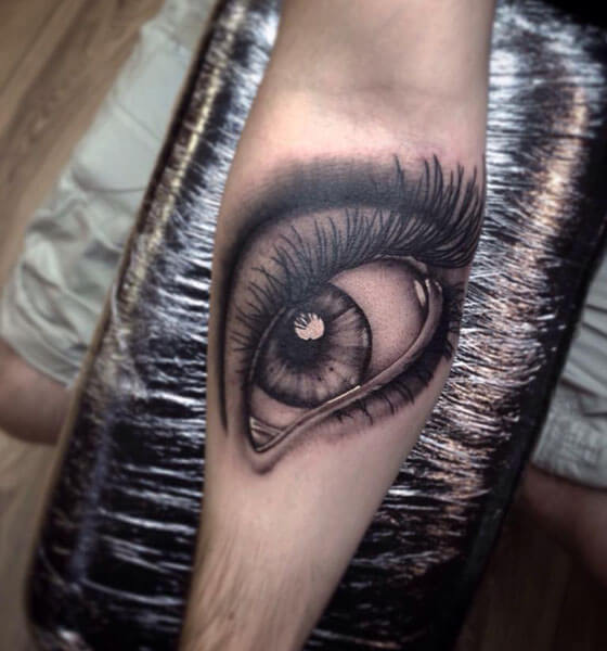 Eye Tattoo on Sleeve