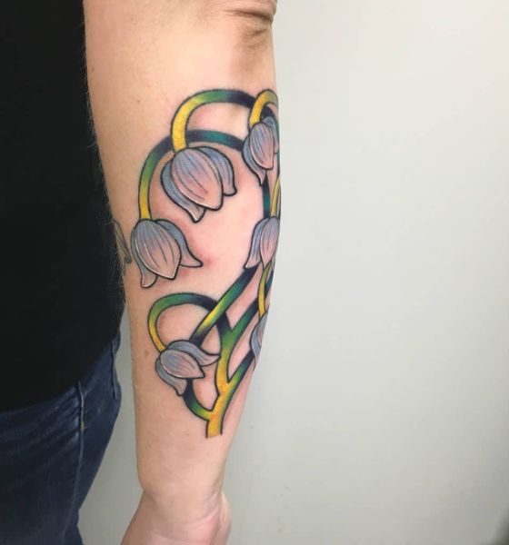 Lily Tattoo on Inner Arm