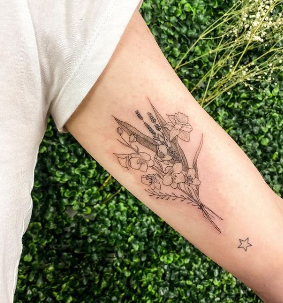 Lily Tattoo on Sleeve