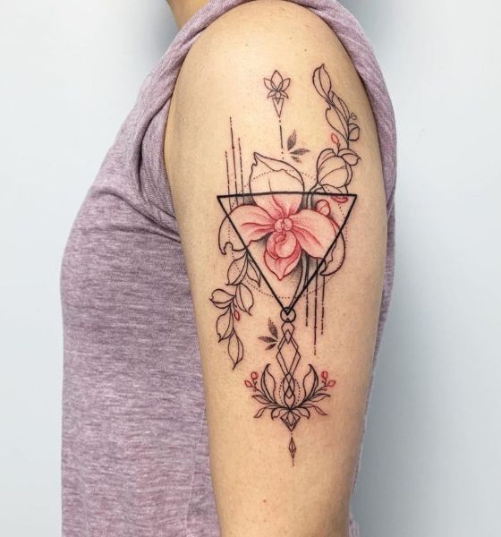Pretty Lily Tattoo on Sleeve