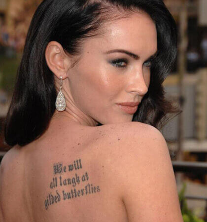 Megan fox’s Tattoos & Their Meaning - Trending Tattoo