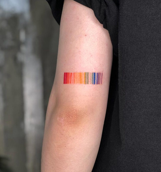 Stunning Barcode Tattoo Design