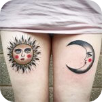 Sun and Moon Tattoos