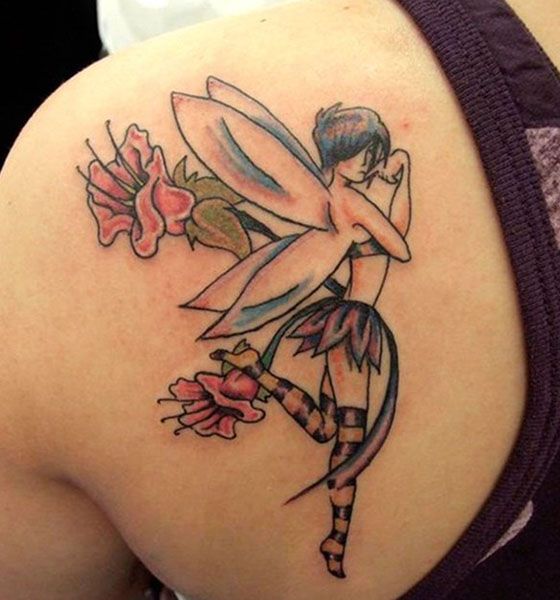 Unique Angel Tattoo Idea