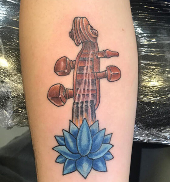 Unique Lotus Tattoo