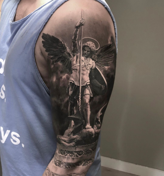 Warrior Angel Tattoo Design
