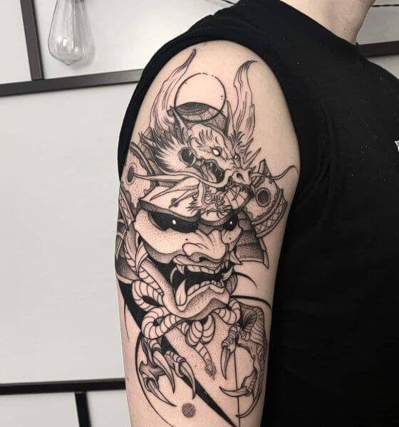 Accurate and Intricate Samurai Tattoo