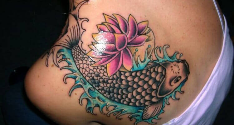 Beautiful Koi Fish Tattoo for Women