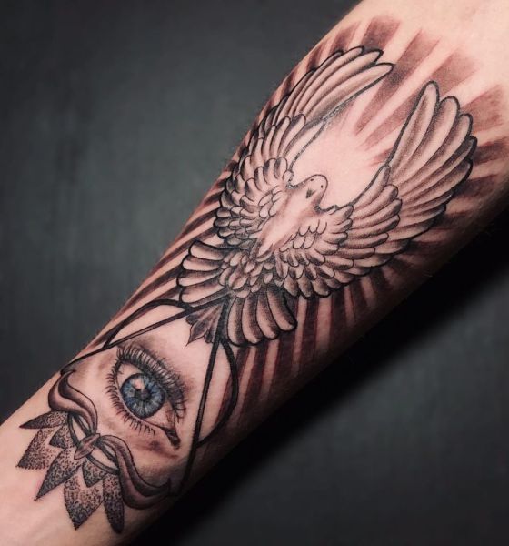 Best Religious Dove Tattoo on Arm