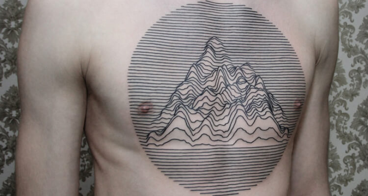 Contemporary Tattoo Art on Chest