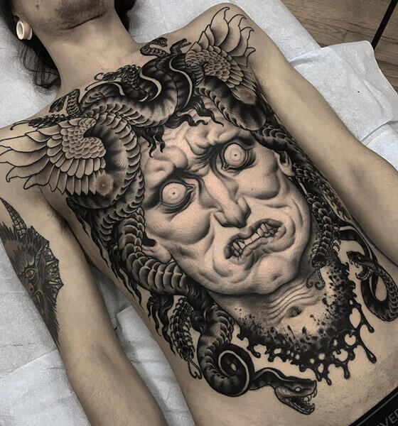 Dark Medusa Tattoo