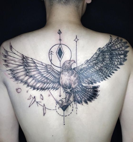 Gothic Eagle Tattoo on Beck
