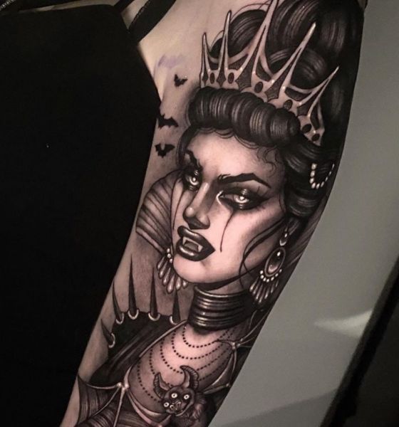 Gothic Queen Tattoo Design