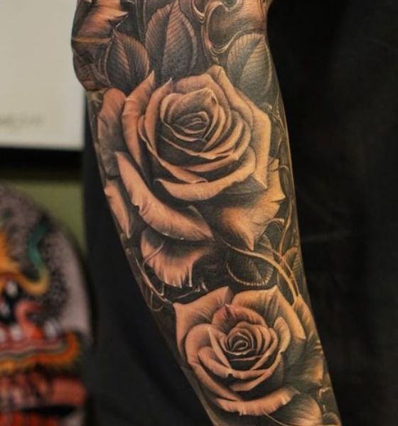 Gothic Rose Tattoo Design