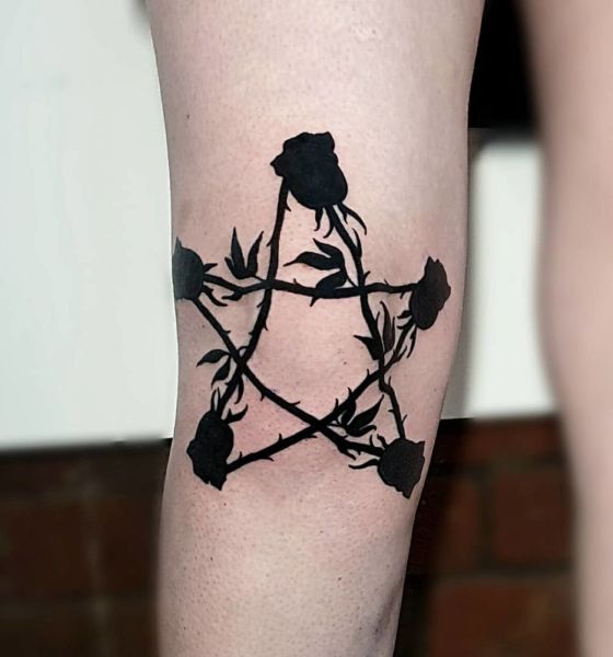 Gothic Star Tattoo Design