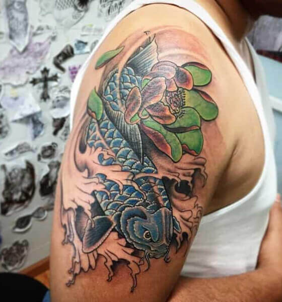 Koi fish tattoo idea