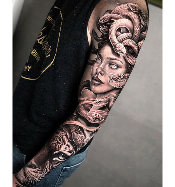 Medusa Tattoo Sleeve