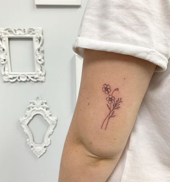 Minimal Elbow Tattoo