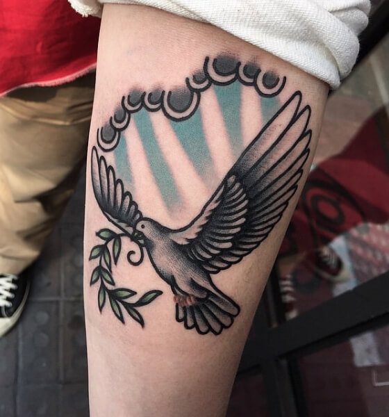 Most Beautiful Dove Tattoo Design