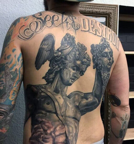 Perseus and Medusa Tattoo