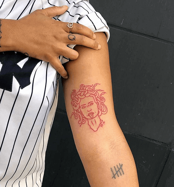 Simple Medusa Tattoo