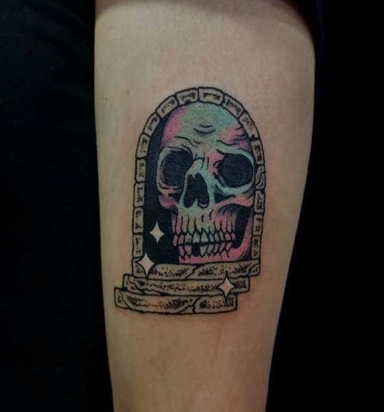 Skull Gothic Tattoo Design