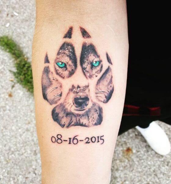 Wolf Paw Print tattoo