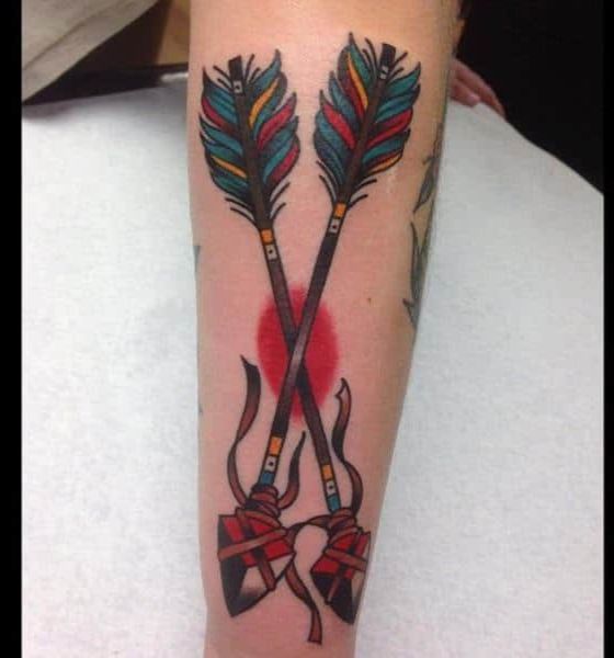 American Traditional Arrow Tattoo