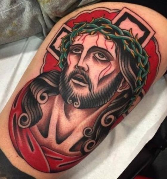 Jesus tattoo hires stock photography and images  Alamy