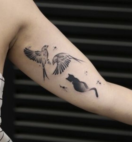 Avian Tattoo on Inner Bicep
