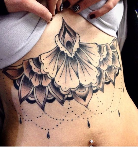 Under Scrutiny Underboob Tattoo Designs You Should Consider  Lipstiqcom