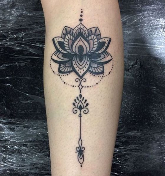 Black Lotus Tattoo on Forearm