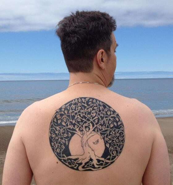 Celtic Tree of Life Tattoo on Back