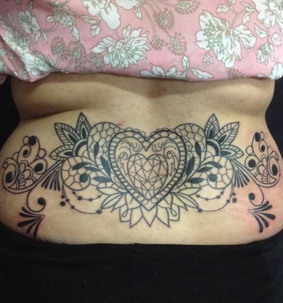 Classy Tattoo Design on Lower Back