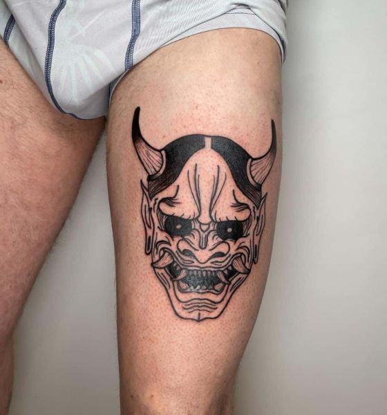 Demon Mask Tattoo