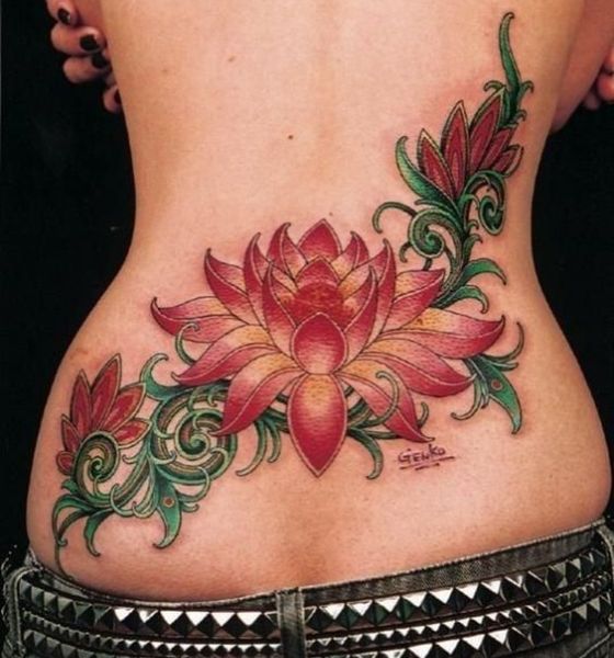 Gorgeous Lower Back Tattoo Designs for Ladies