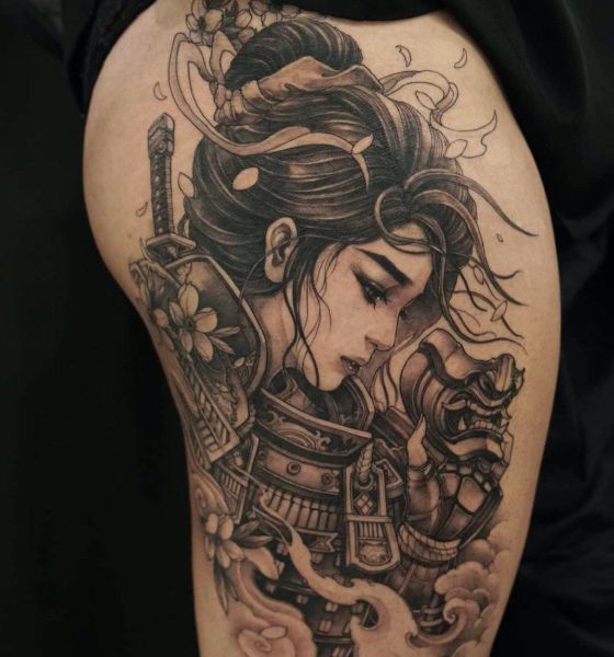 Japanese Geisha Tattoo Design