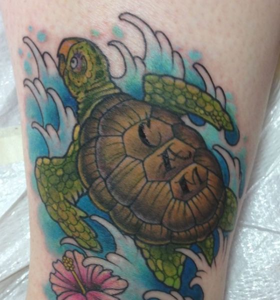 Japanese Turtle Tattoo Design