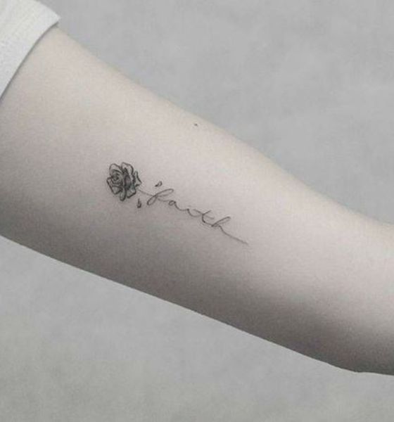 Minimalist Tattoo on Inner Bicep