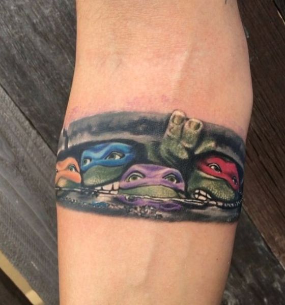 Ninja Turtle Tattoo Design on Armband