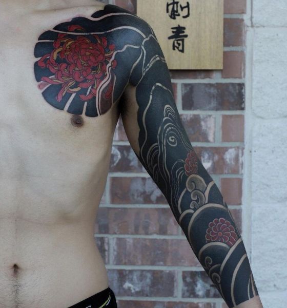 One of the Best Japanese Full Sleeve Tattoo Design