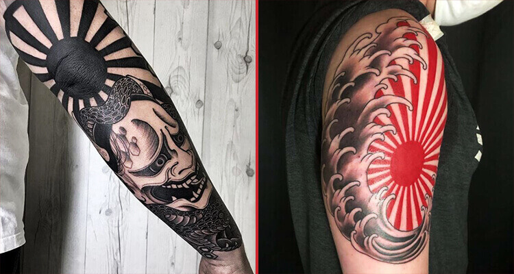 Rising Sun Tattoo Design Ideas