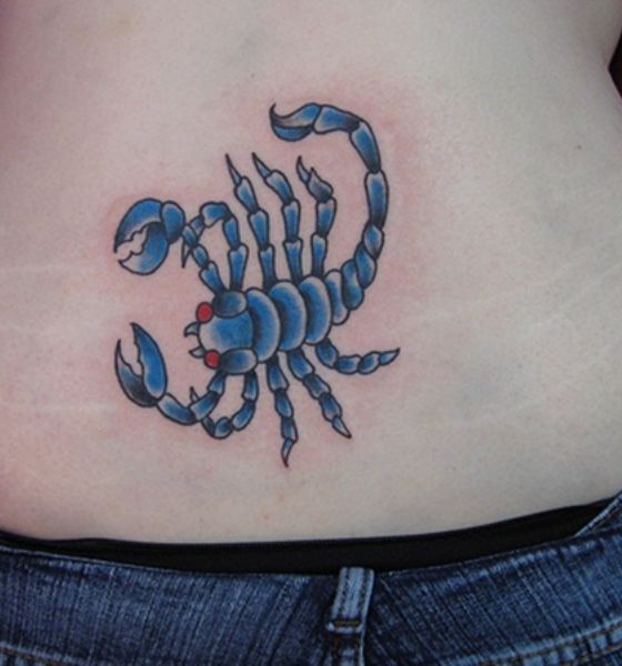 Scorpion Tattoo on Lower Back