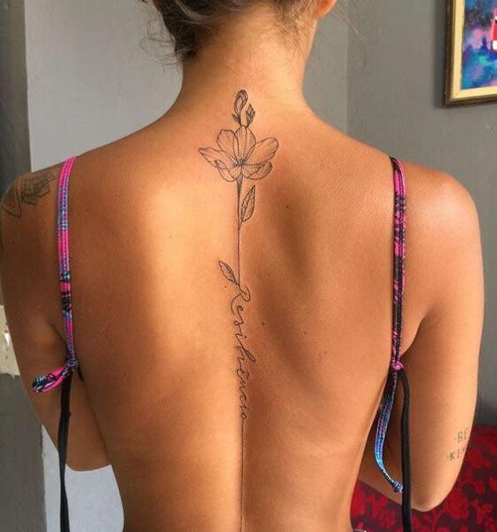 Sexy Flower Tattoo on Ideas for Women
