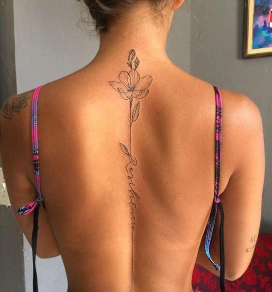 Tatuagem de flor sexy em ideias para mulheres